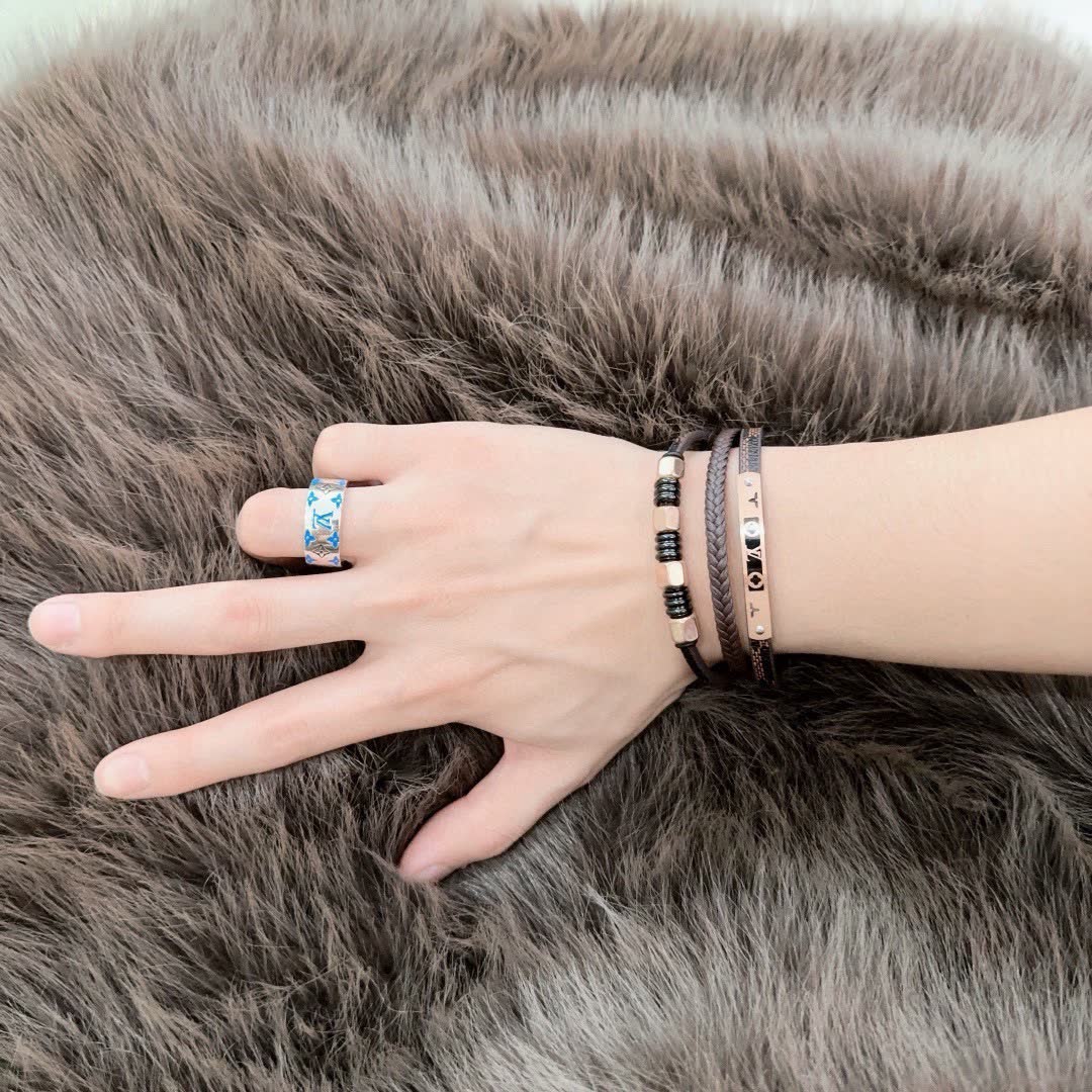 Louis Vuitton Brown Leather Bracelet